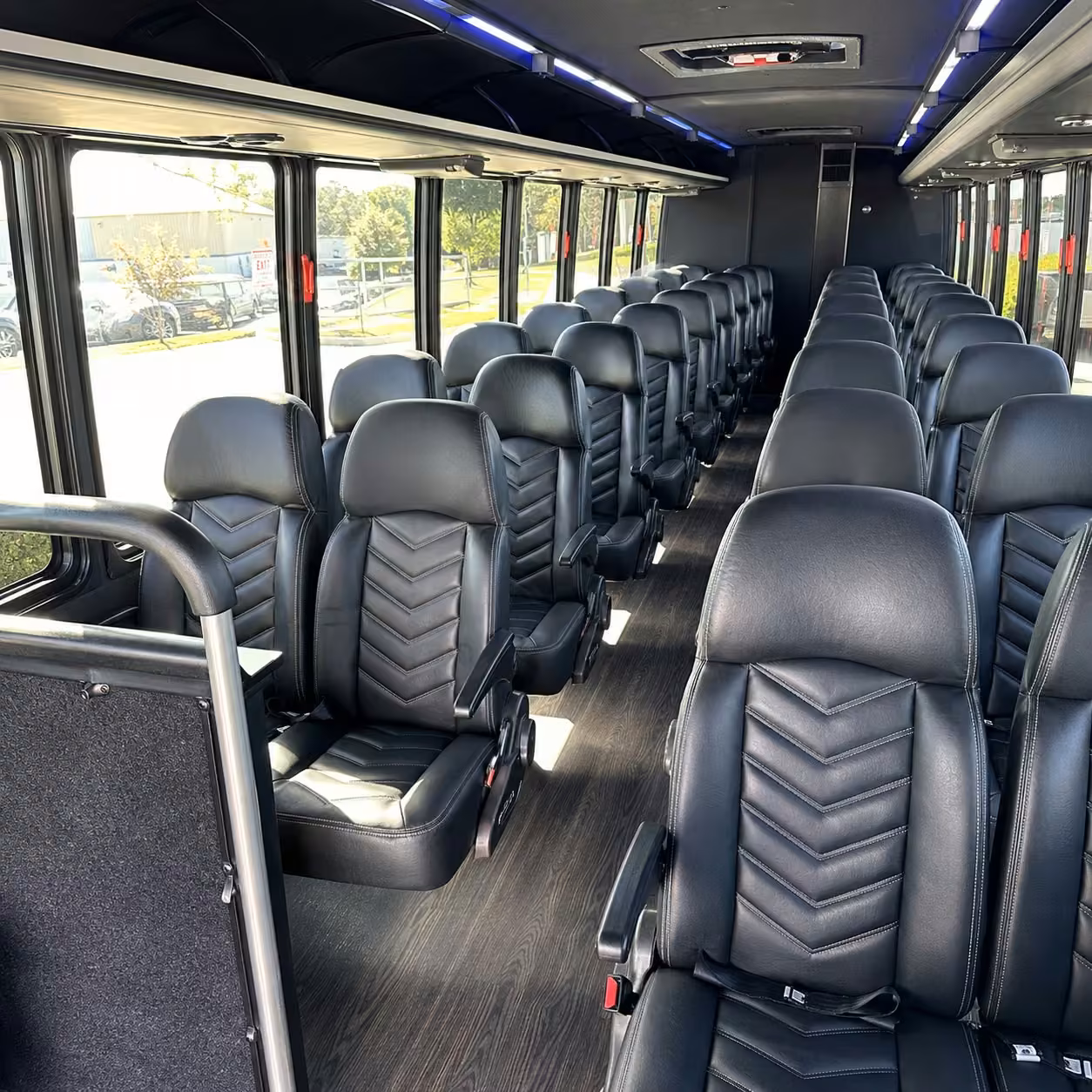 15 35 passenger minibus inside